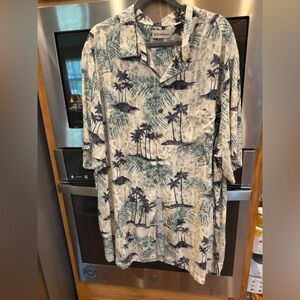 Caribbean Palm Tree Print‎ Men's Shirt3XT